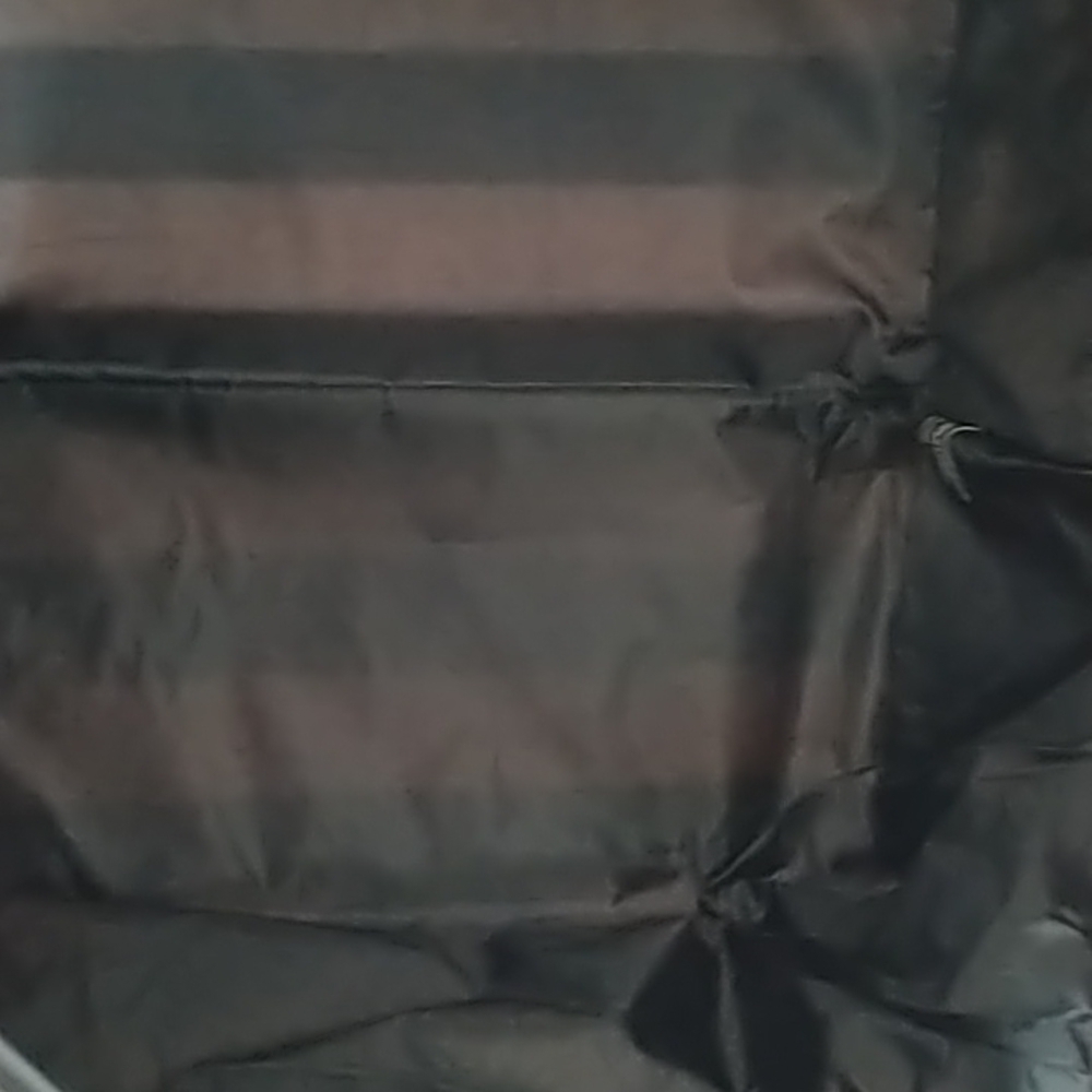 Victoria's Secret V Striped Limited Edition Pink/Black Weekender Tote Bag - Picture 6 of 11